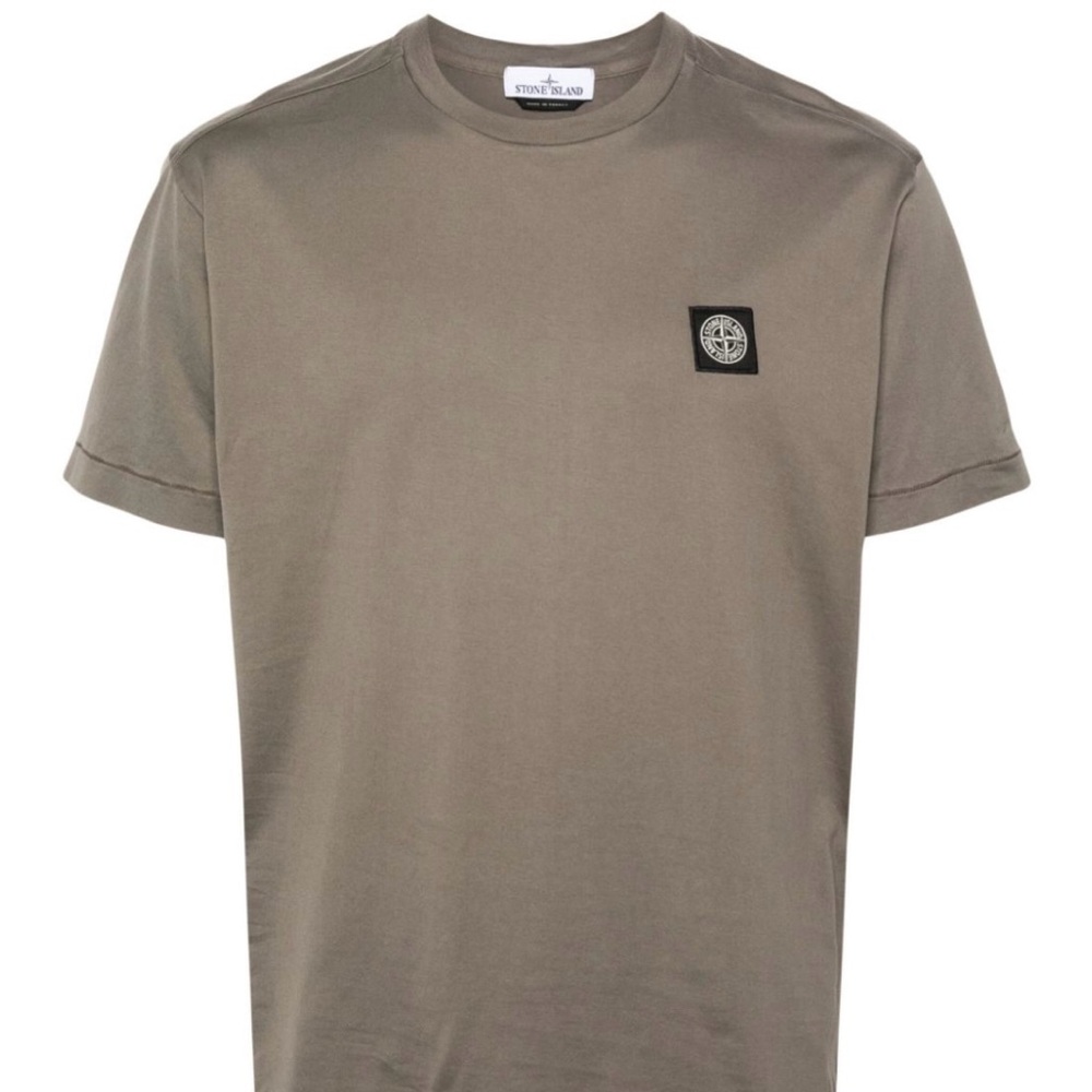 Stone Island Compass-patch cotton T-shirt